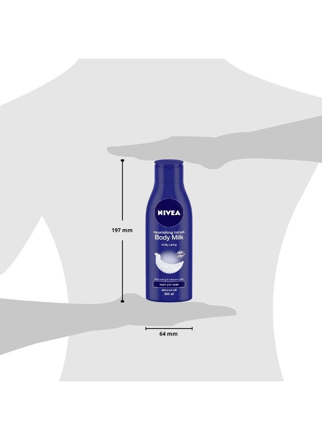 Nivea Nourishing Lotion Body Milk for 48H Moisturization, 200ml - Image 2